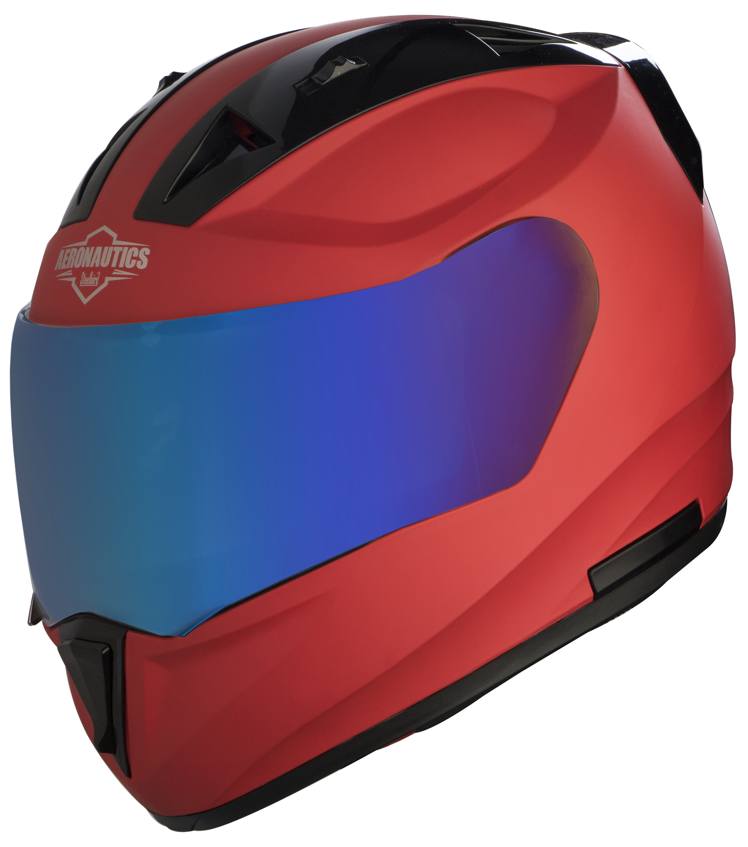 SA-1 Aeronautics Mat Sports Red (Fitted With Clear Visor Extra Blue Chrome Visor Free)